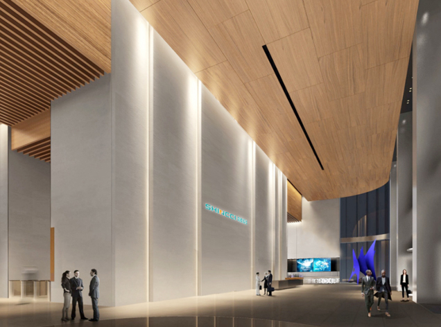 晟啟環保總部辦公大樓設計裝修